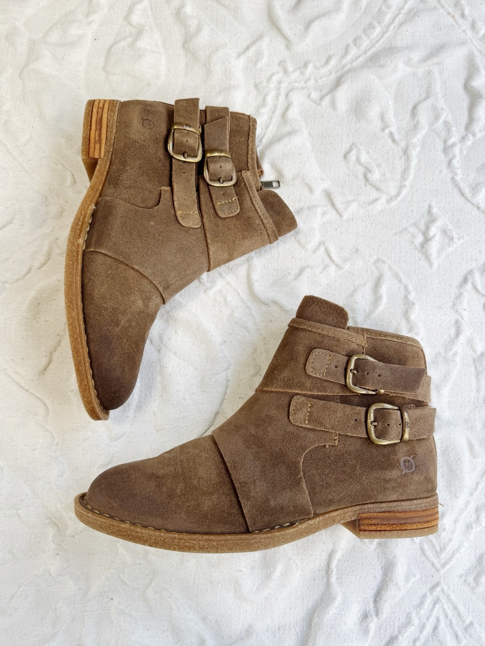 Born Glazed Ginger Distressed Bootie Size 7 New